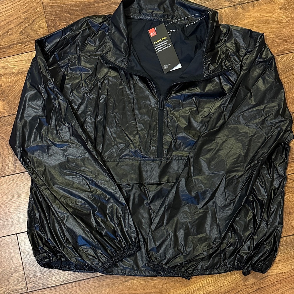 Under Armour Shiny Black Windbreaker